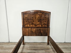 1940s Tuscan Art Deco single bed made of briar wood