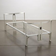 Vanessa metal single bed by Tobia Scarpa for Gavina Anni 70s