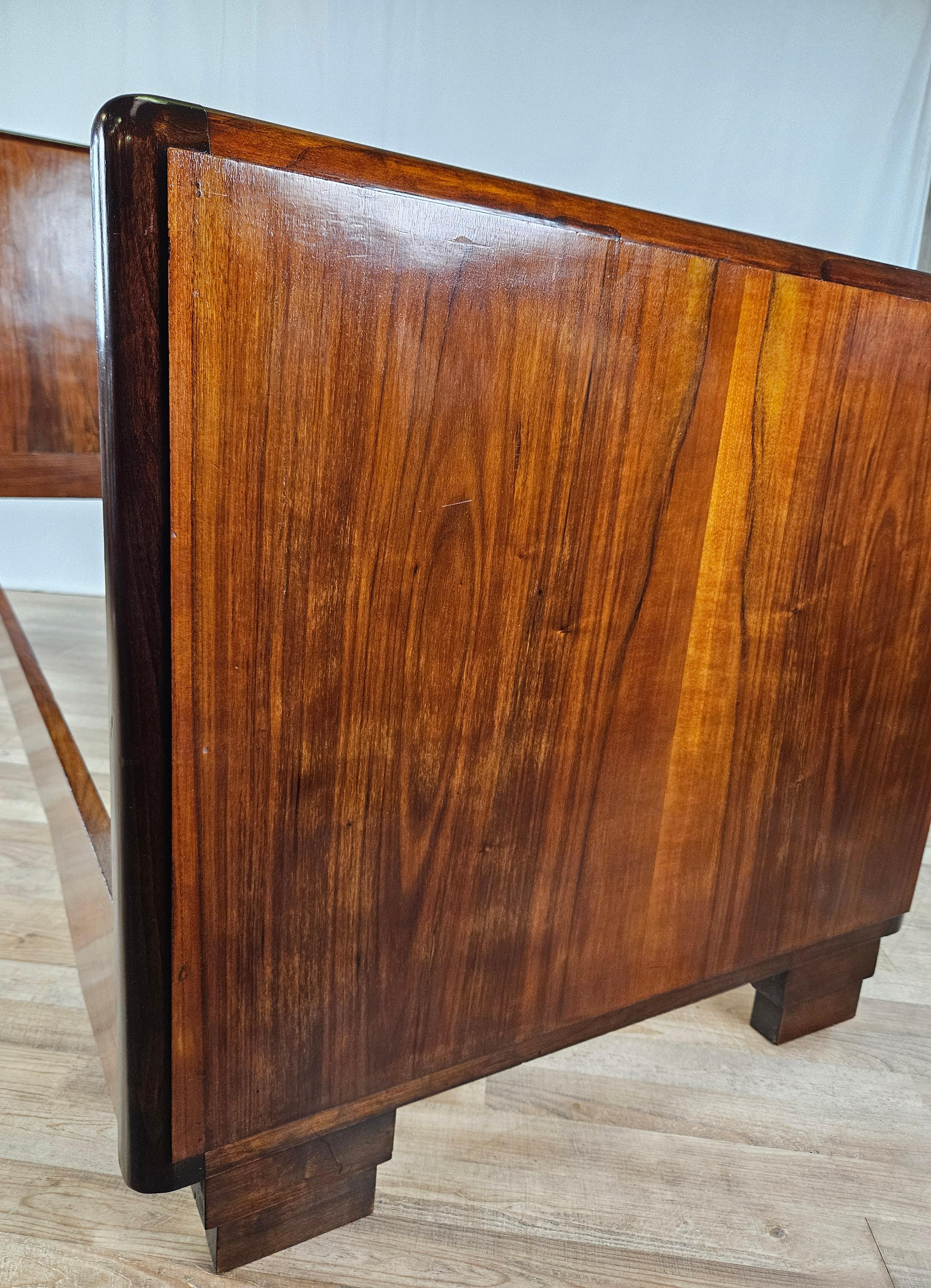 Letto singolo in radica anni '30-'40 in vendita 3
