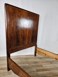 Lit simple en bois de bruyère des années 1930-1940