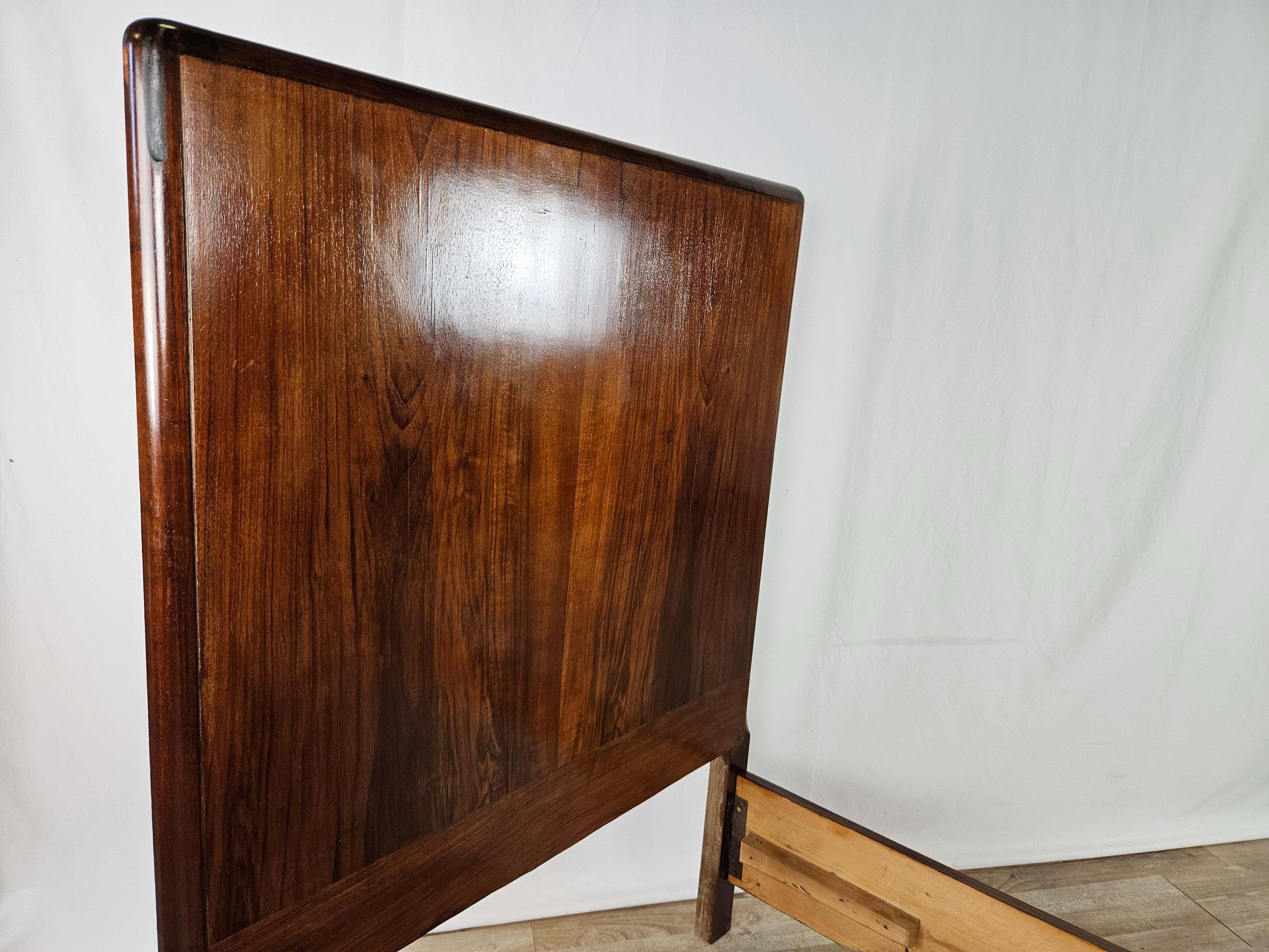 Art Déco Letto singolo in radica anni '30-'40 in vendita