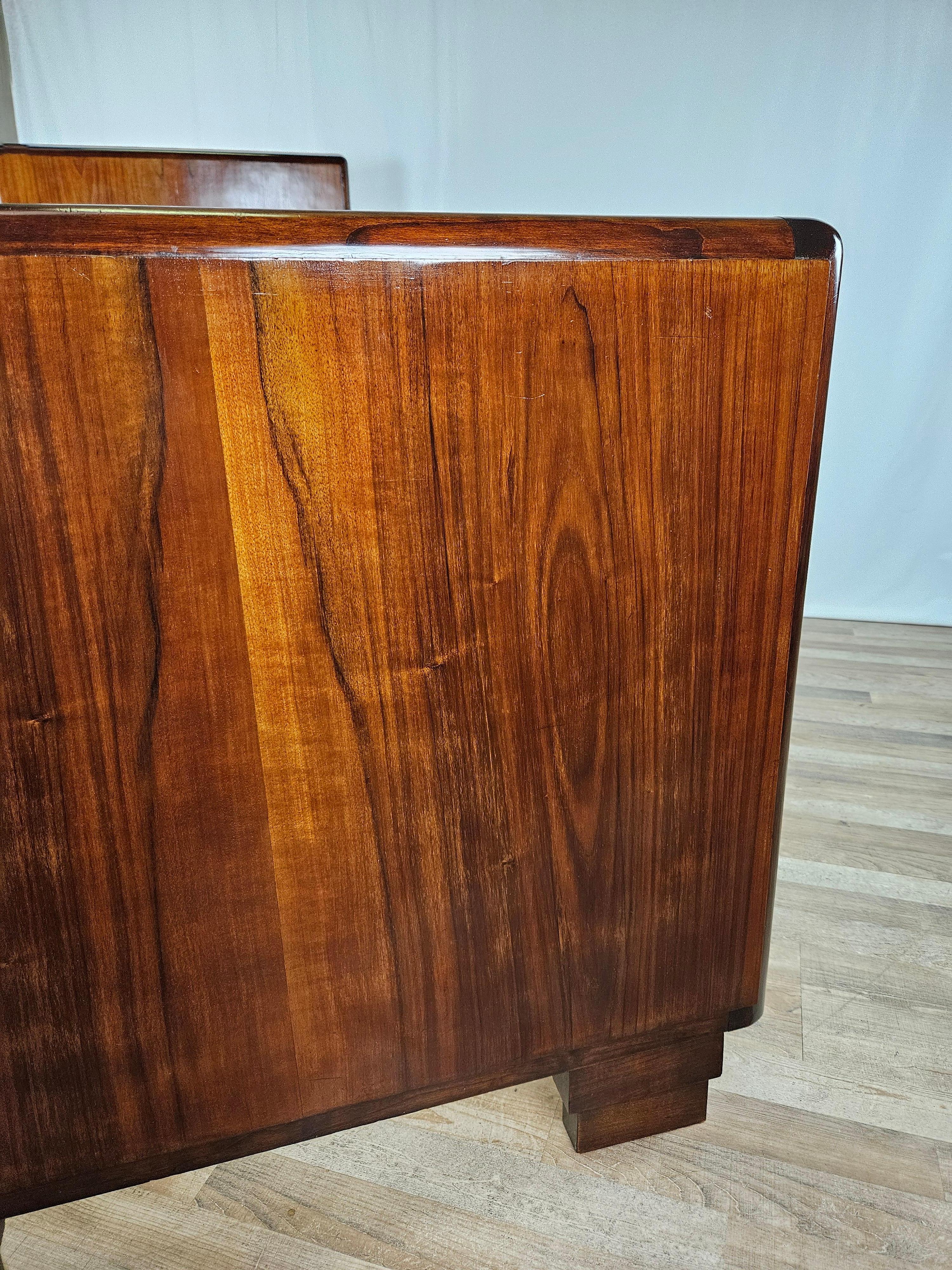 Letto singolo in radica anni '30-'40 in vendita 2