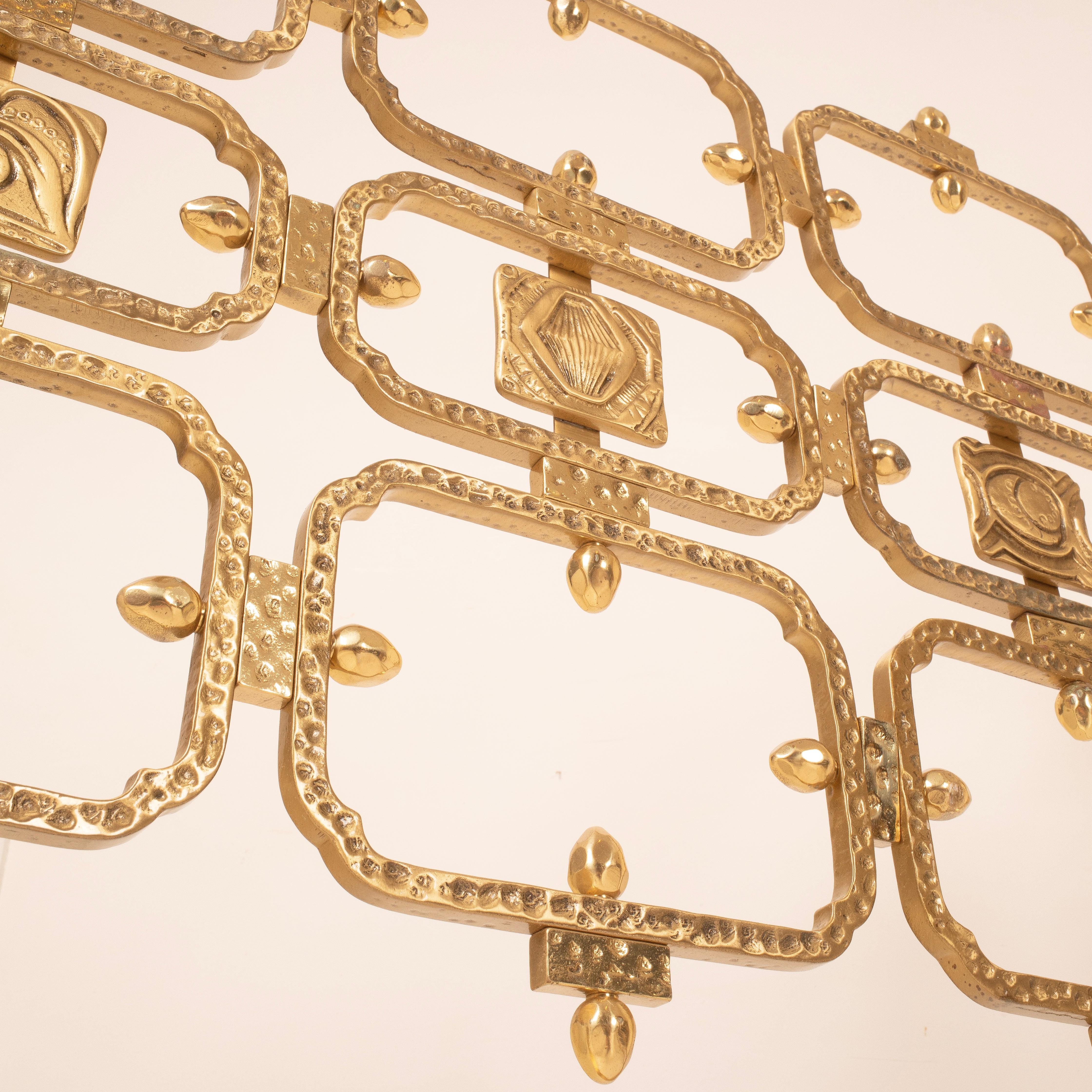 Thailandia Sculptural Brass Bed Frame by Frigerio Ciansky e Shelba Italy 1960 in vendita 13