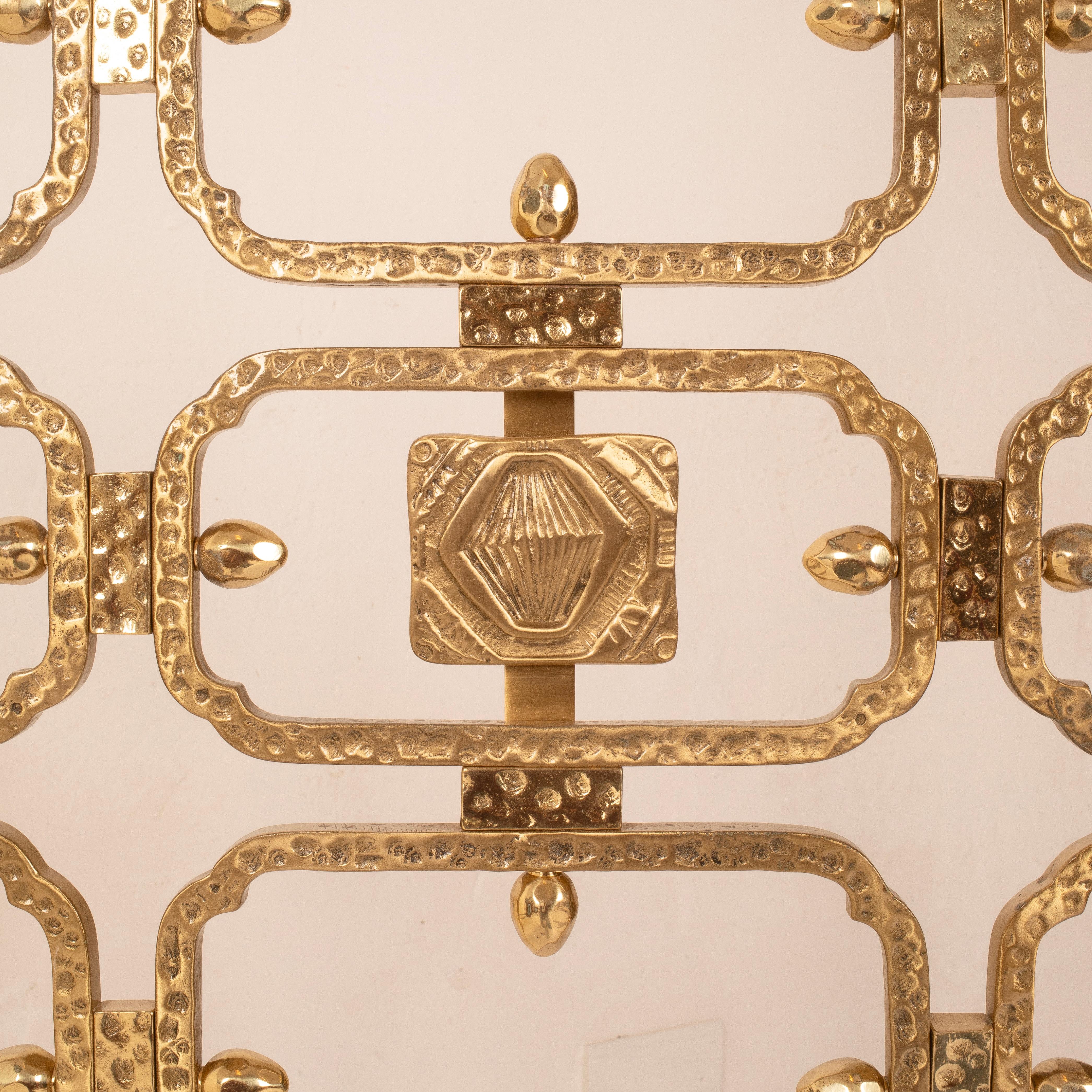 Thailandia Sculptural Brass Bed Frame by Frigerio Ciansky e Shelba Italy 1960 in vendita 2
