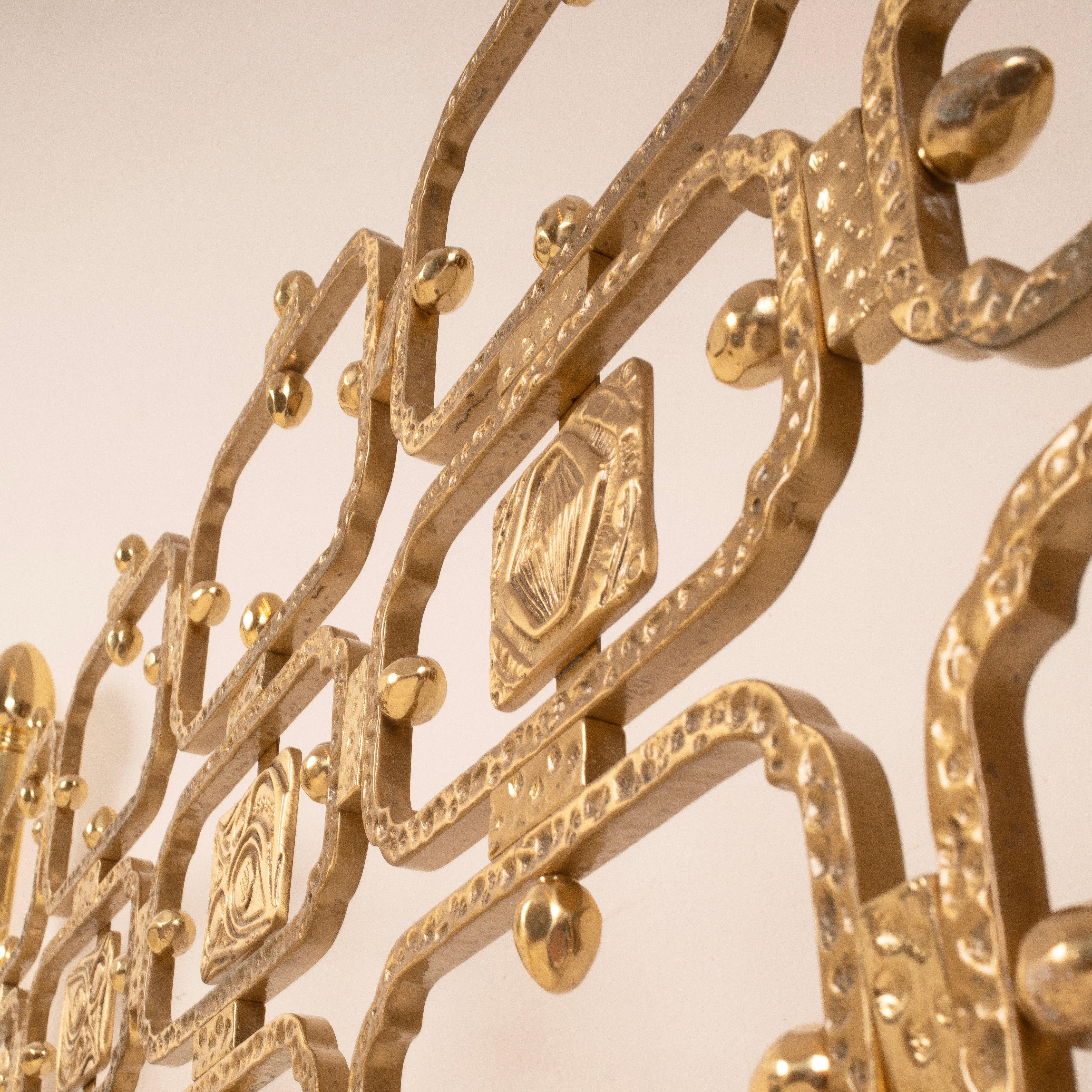 Thailandia Sculptural Brass Bed Frame by Frigerio Ciansky e Shelba Italy 1960 in vendita 3