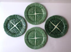 Lettuce Cabbage Leaf Plates Green and White
