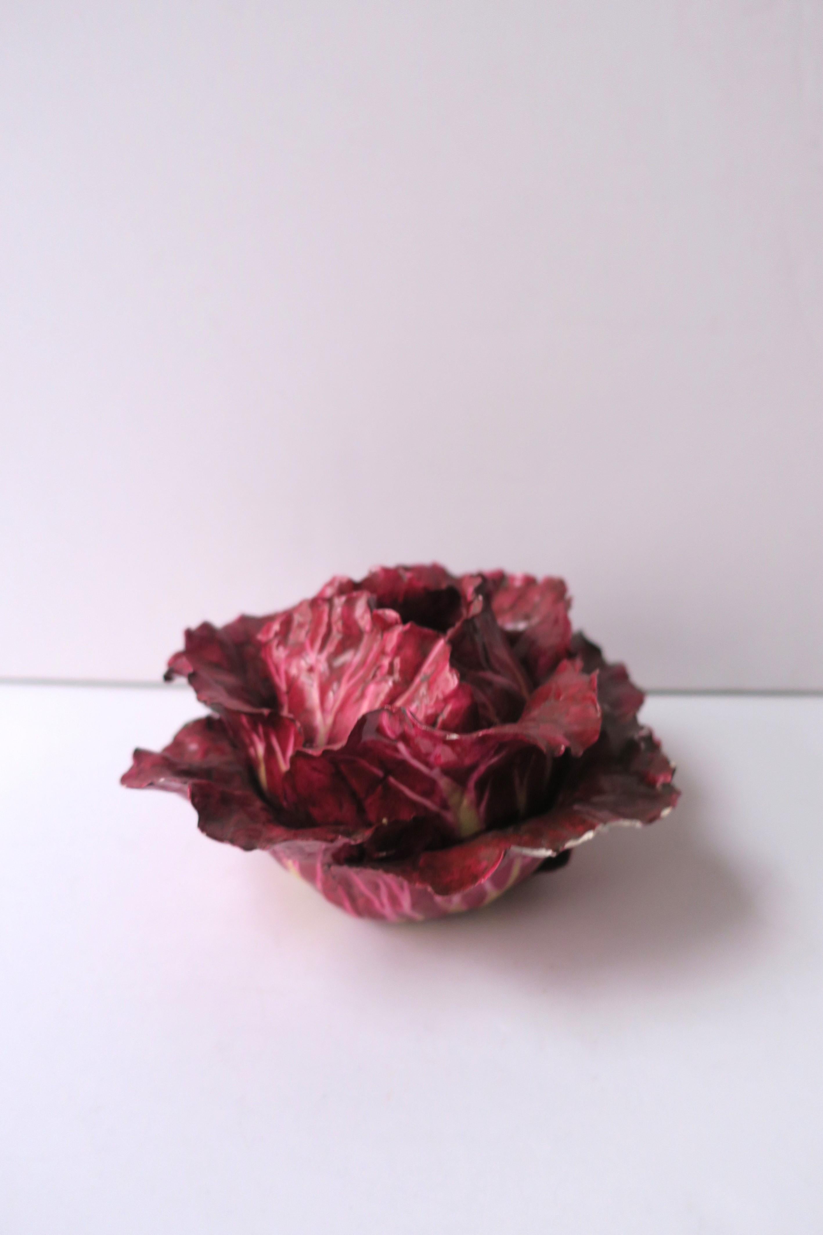 Lettuce Ware Porcelain Sculpture in the Style of Dodie Thayer  For Sale 4