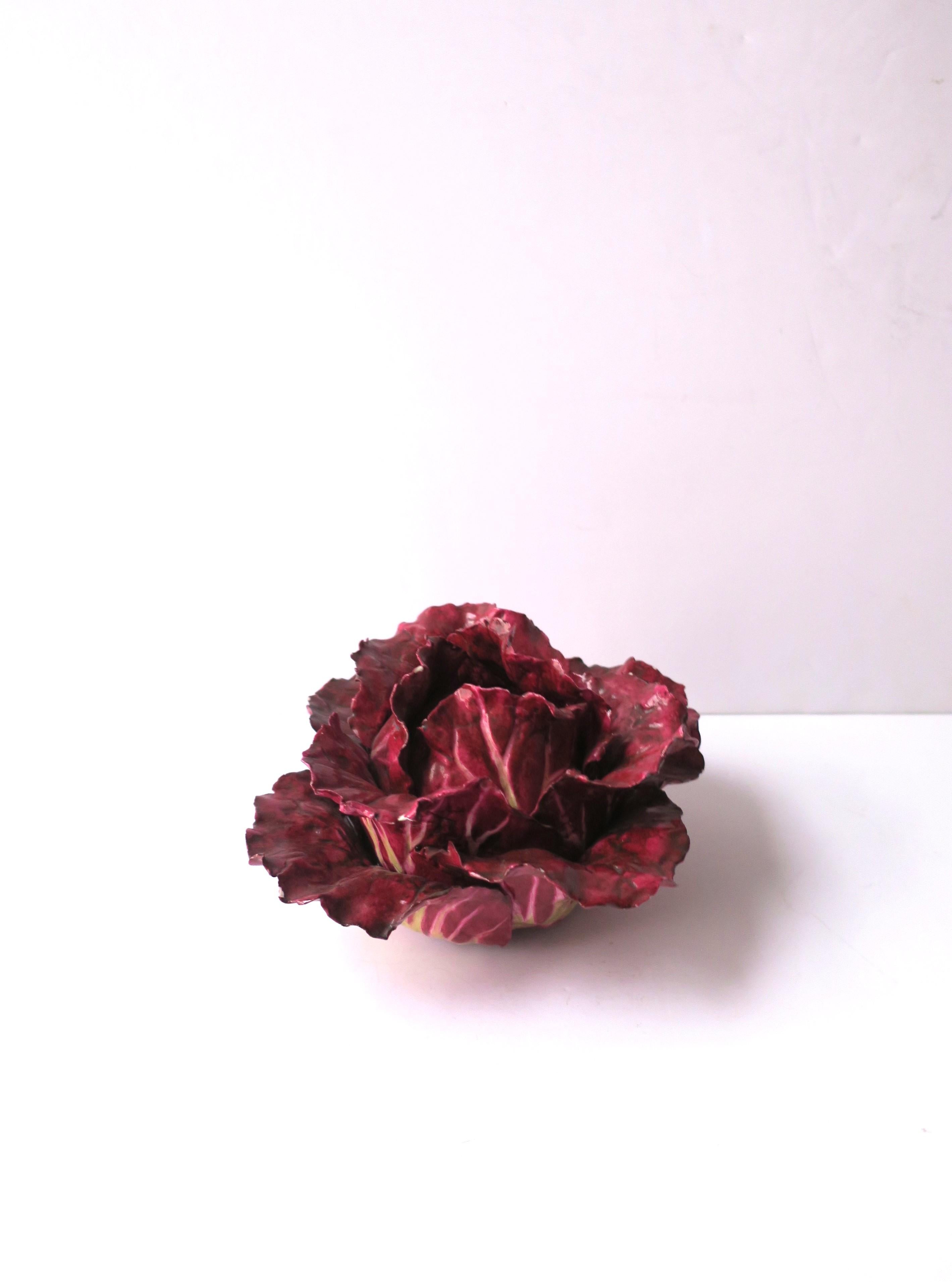 Lettuce Ware Porcelain Sculpture in the Style of Dodie Thayer  For Sale 5