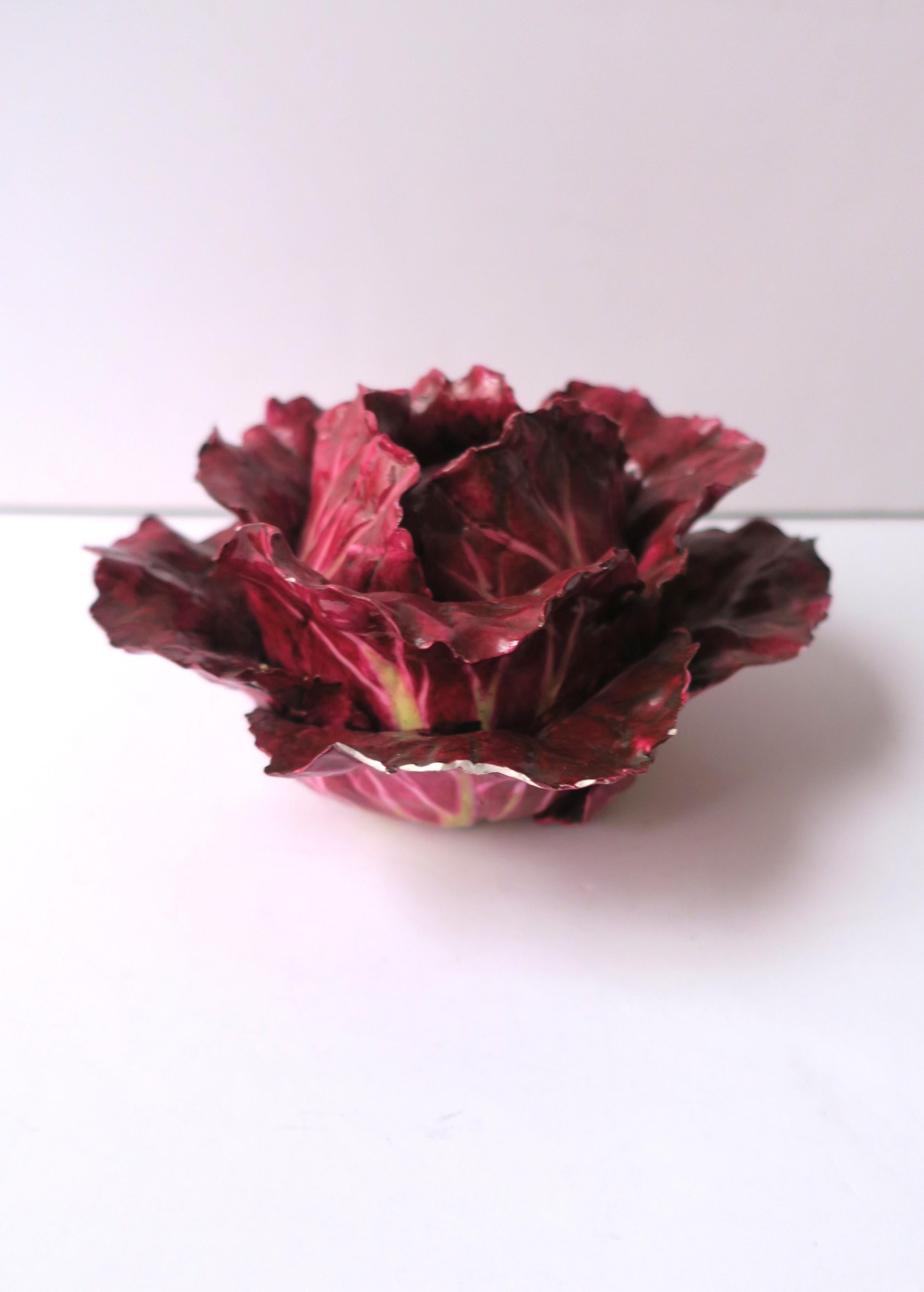 Lettuce Ware Porcelain Sculpture in the Style of Dodie Thayer  For Sale 8
