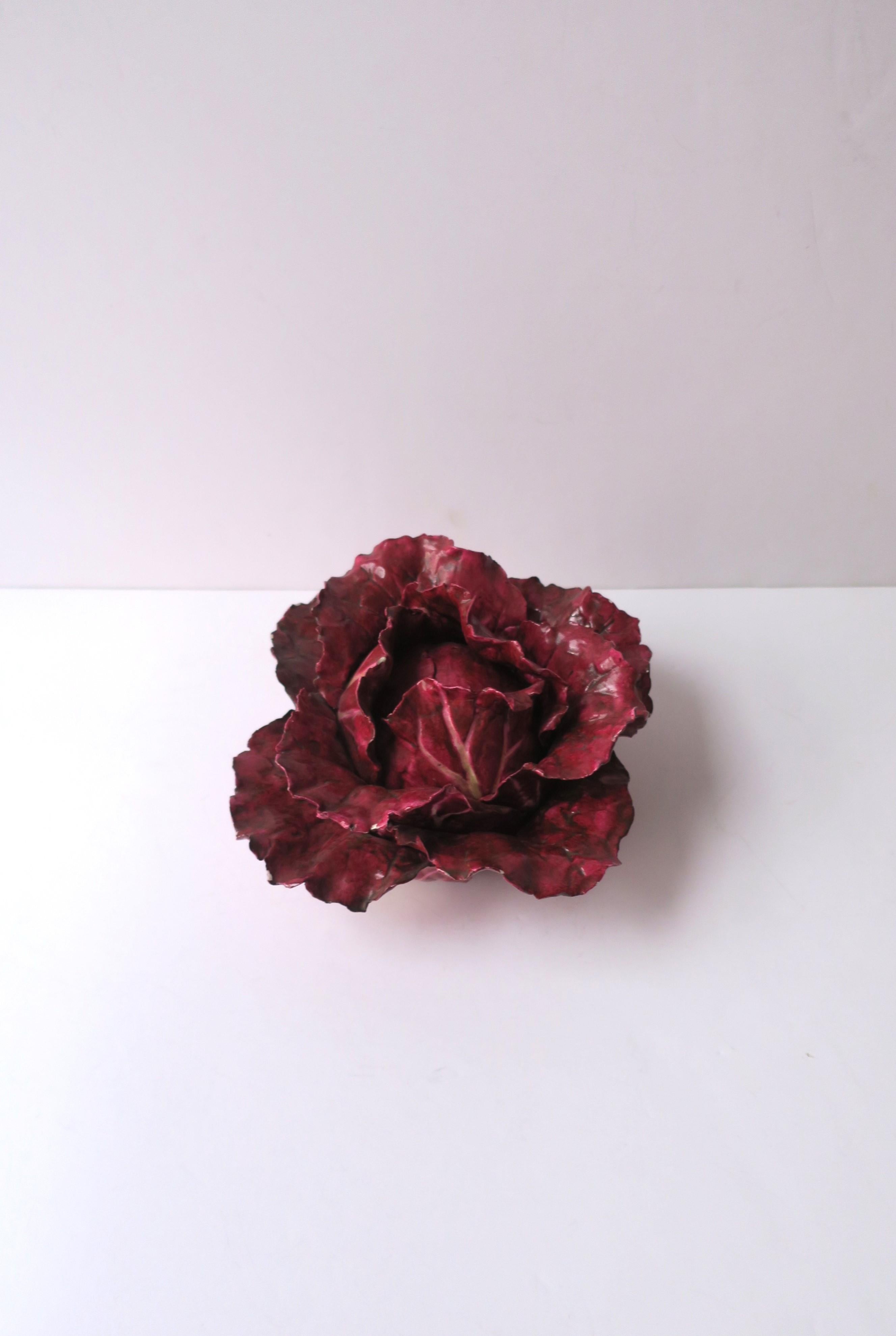 Lettuce Ware-Porzellanskulptur im Stil von Dodie Thayer  im Angebot 2
