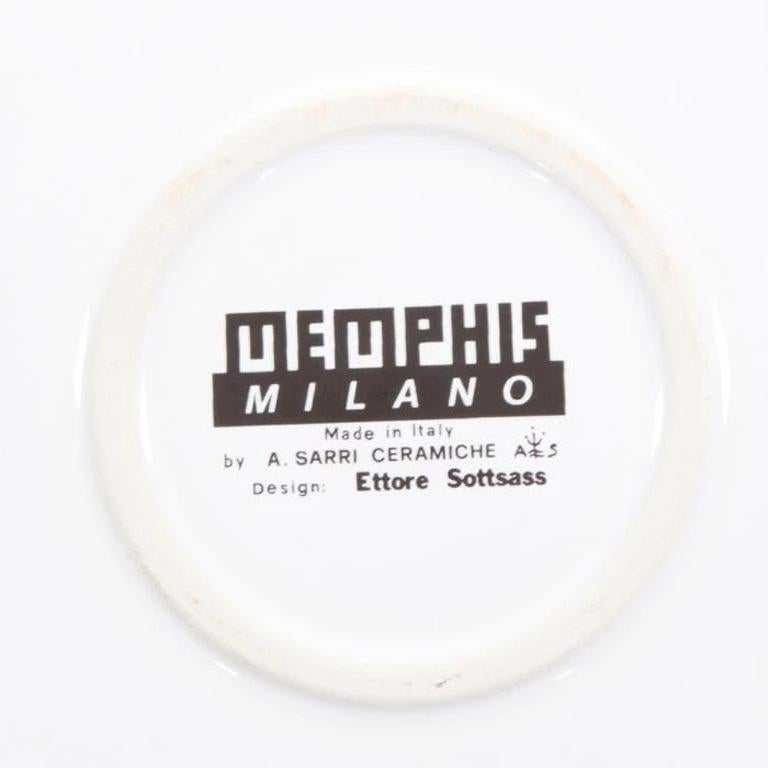 The Lettuce ceramic dinner plate was originally designed by Ettore Sottsass, in 1985, as part of a series of decorative plates. The playful names of the design items are a reminder of the fashion-like trends.

Ettore Sottsass was born in Innsbruck