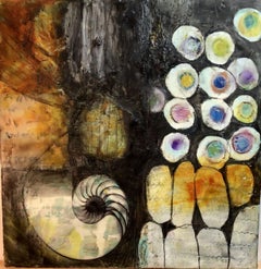 Chambered Nautilus, Gemälde, Öl auf MDF-Tafel