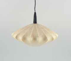 Leuchten, Germany. George Nelson, "Cocoon" ceiling lamp in resin. 1960s.