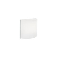 Leucos AA Wall Sconce in White and Brushed Steel by Design Lab