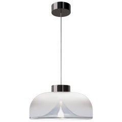 Leucos Aella Mini LED Pendant Lamp, White Sfumato/Gunmetal