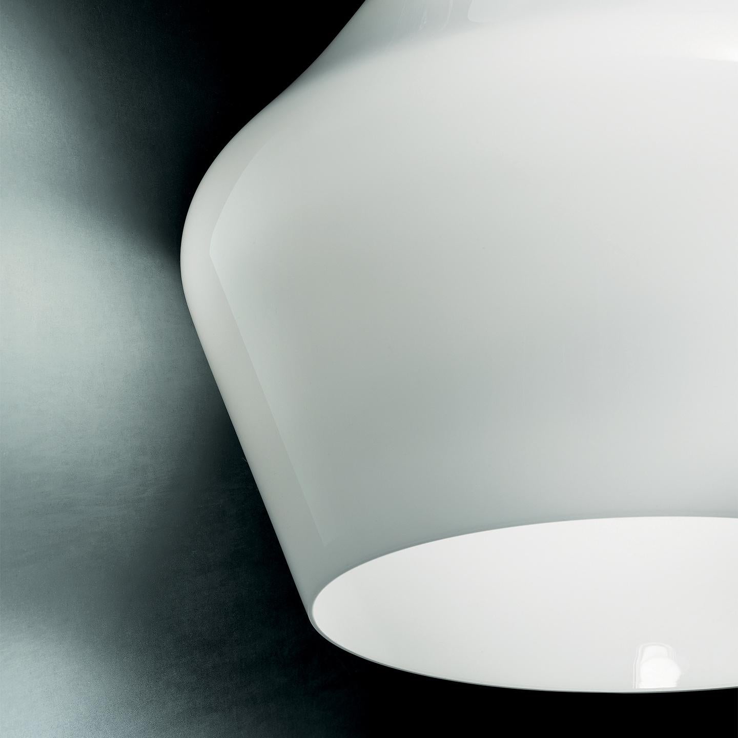 Modern Leucos Alma S 30 Pendant Light in White by Riccardo Giovanetti