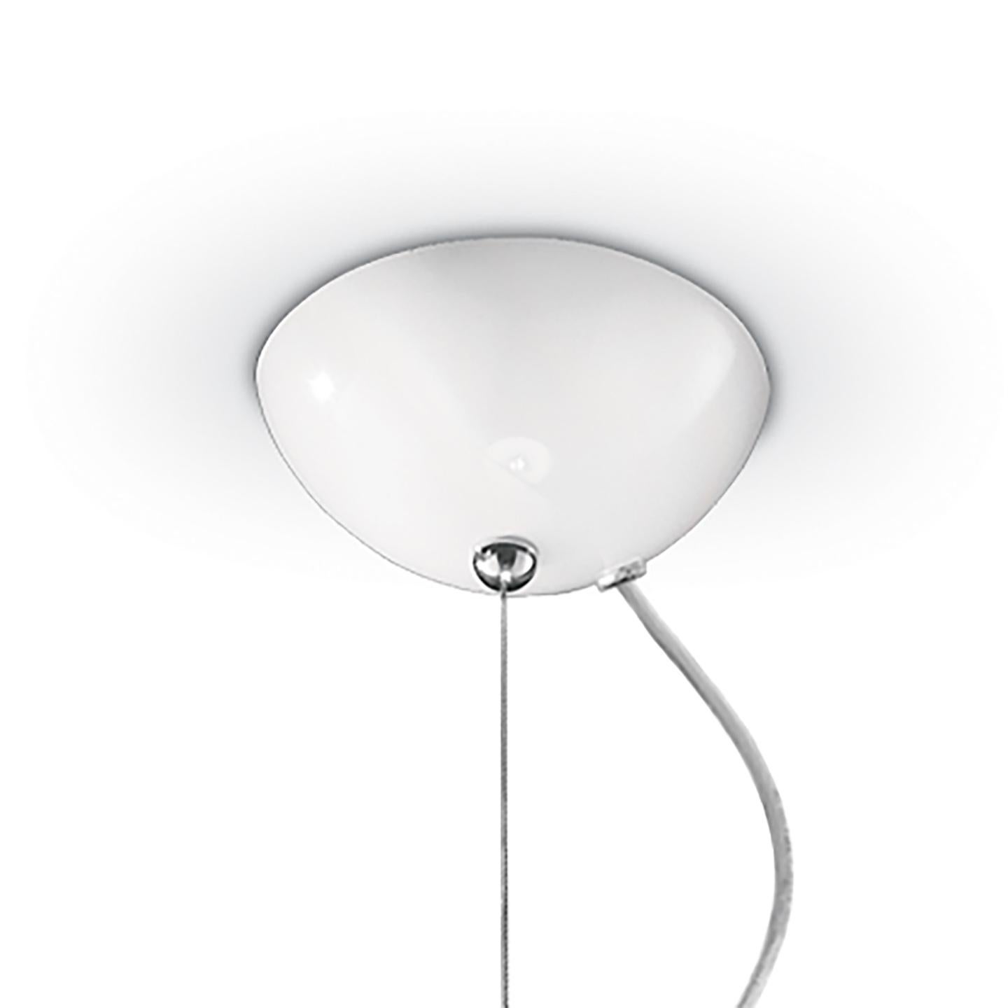 Italian Leucos Alma S 60 Pendant Light in White by Riccardo Giovanetti For Sale