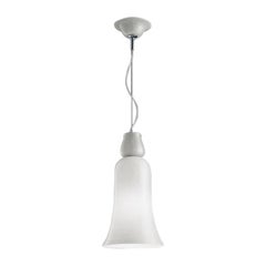 Anni Trenta Suspension Lamp by Venini, White