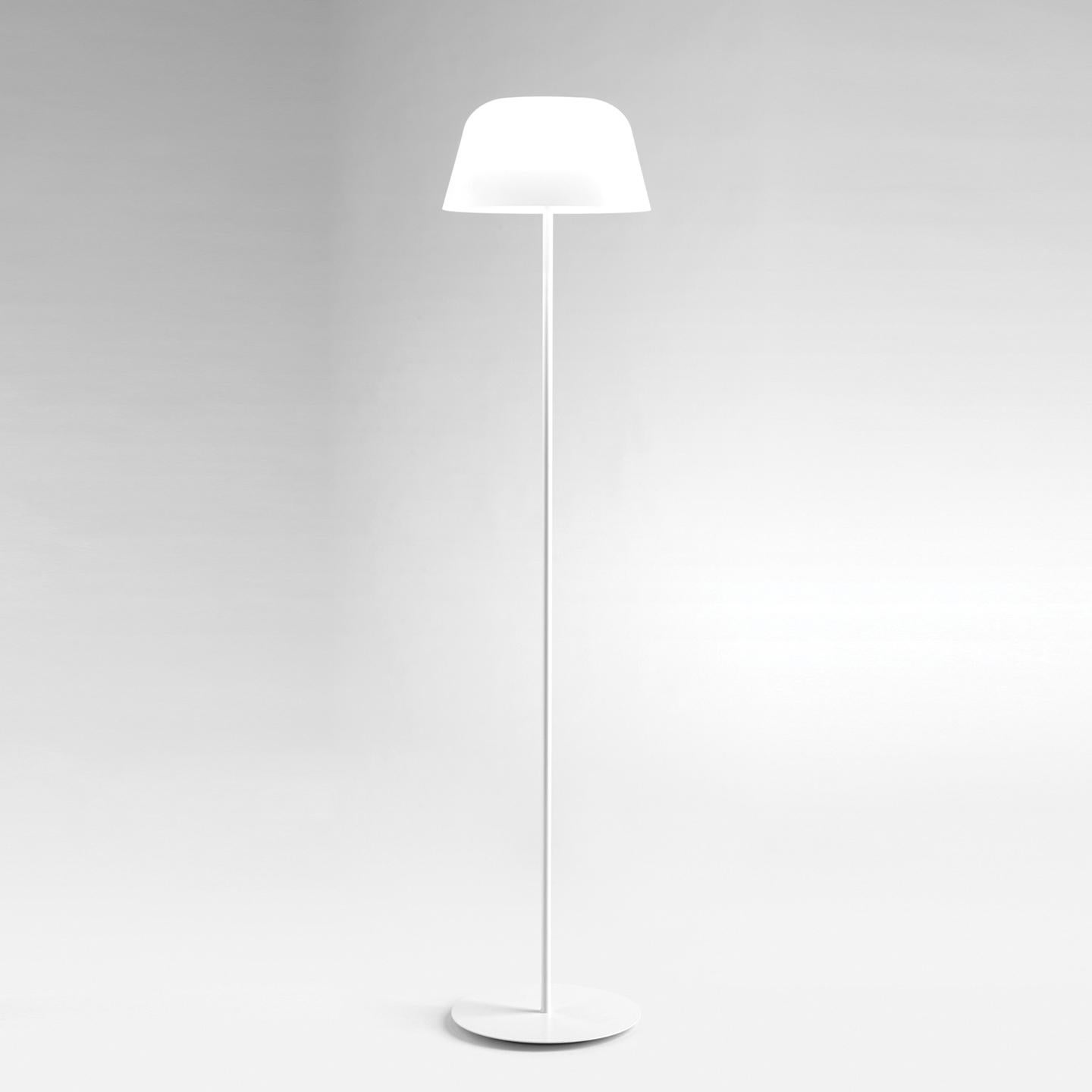 Modern Leucos Ayers TR Floor Light in Glossy White by Marco Piva For Sale
