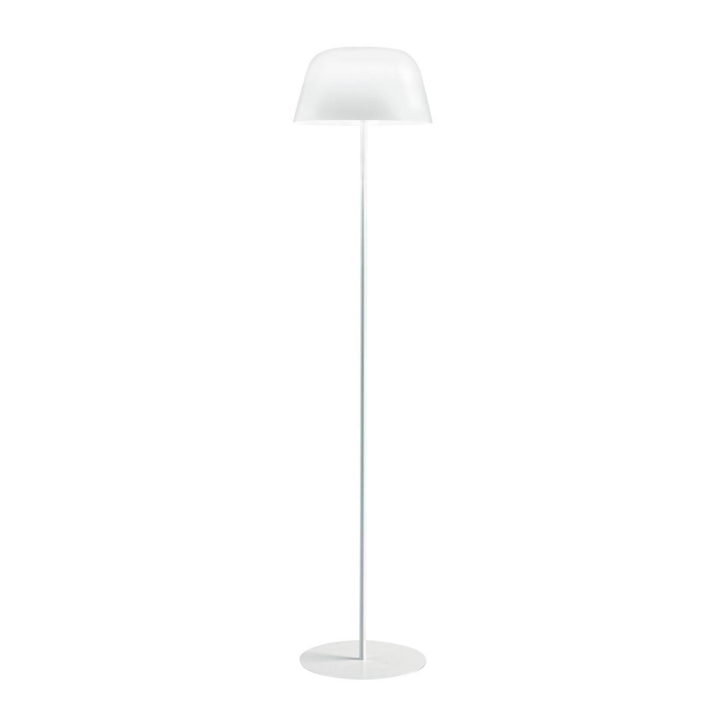 Leucos Ayers TR Floor Light in Glossy White by Marco Piva For Sale