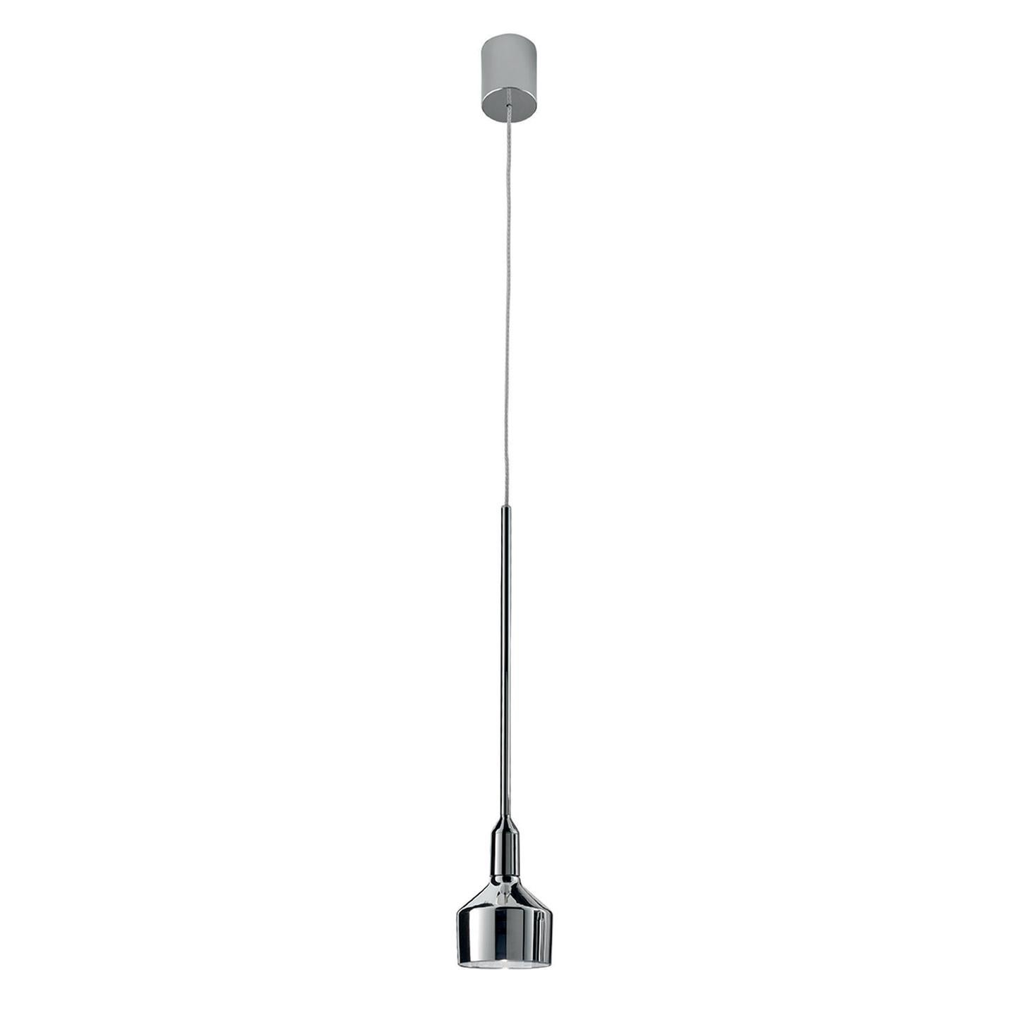 Leucos Beamer S 11 LED Pendant Light in Chromed Glass by Arik Levy