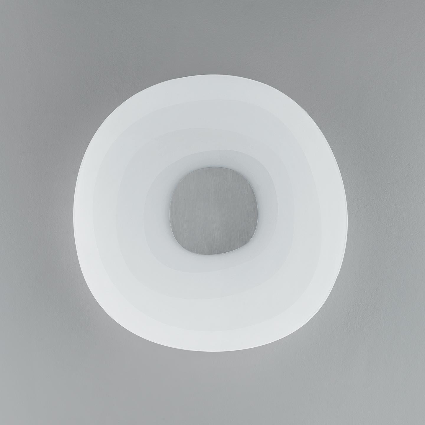 Italiano Leucos Beta Big Flush Mount in bianco e sabbia di Paolo Franzin in vendita