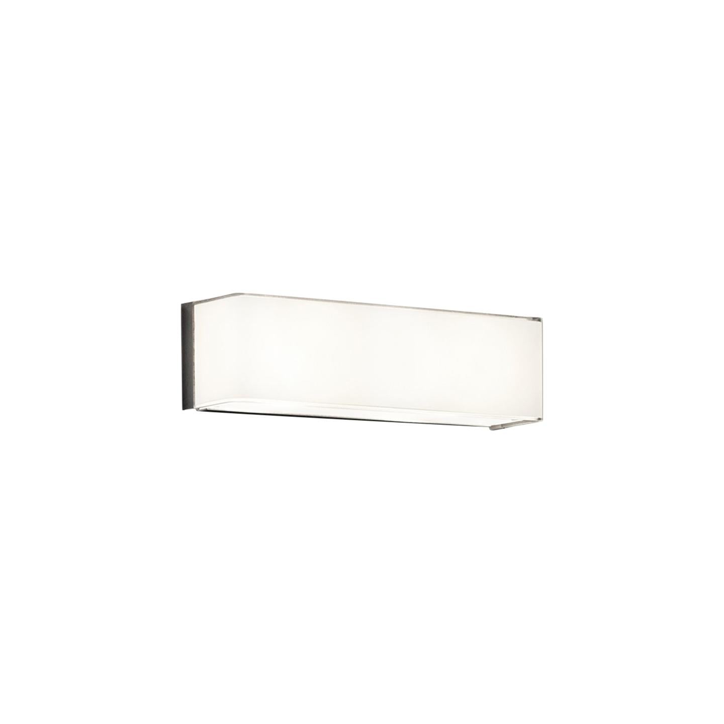 Leucos Block P 29 LED Wall Sconce in Glossy White by Design Lab For Sale