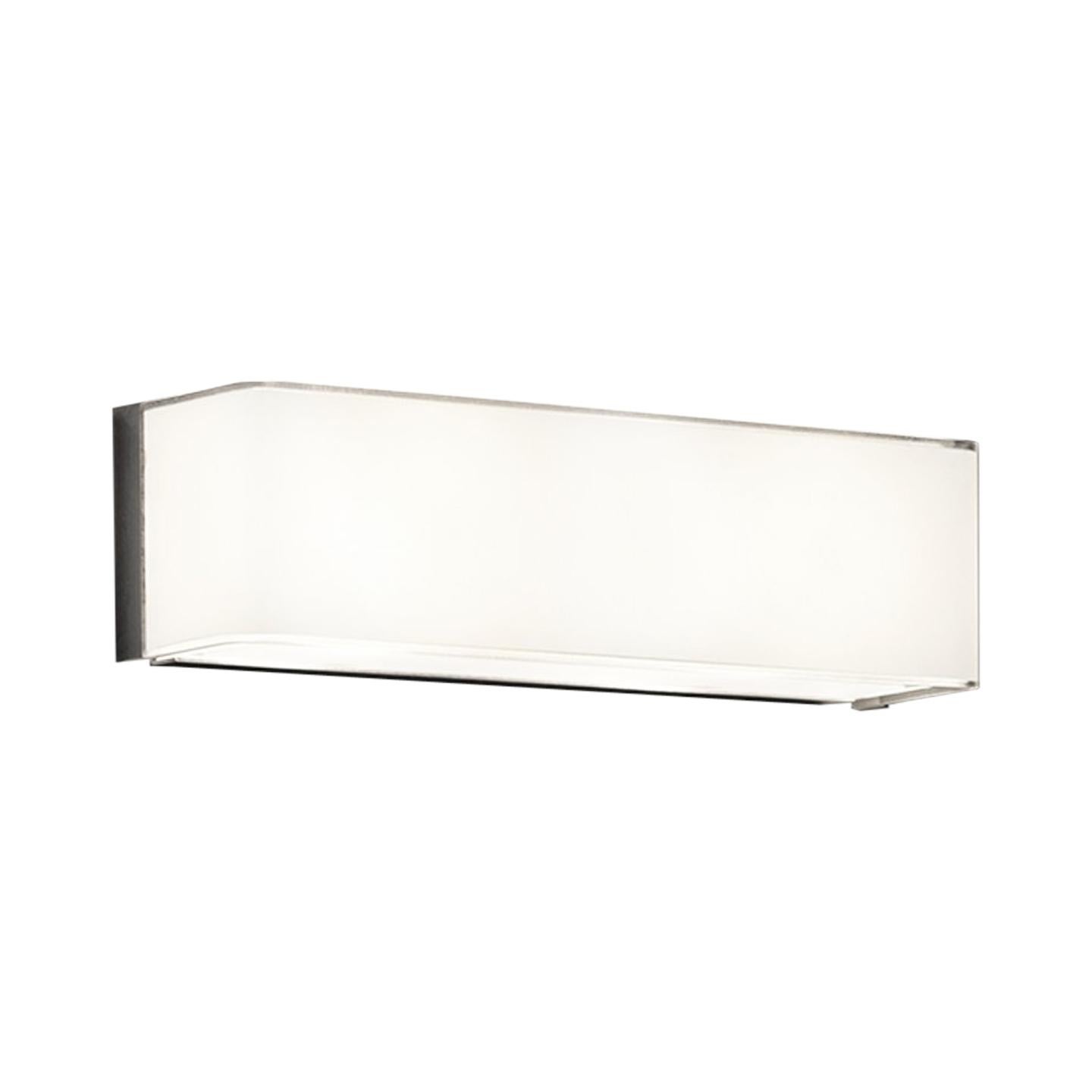 Leucos Block P 29 Wall Sconce in Glossy White by Design Lab For Sale