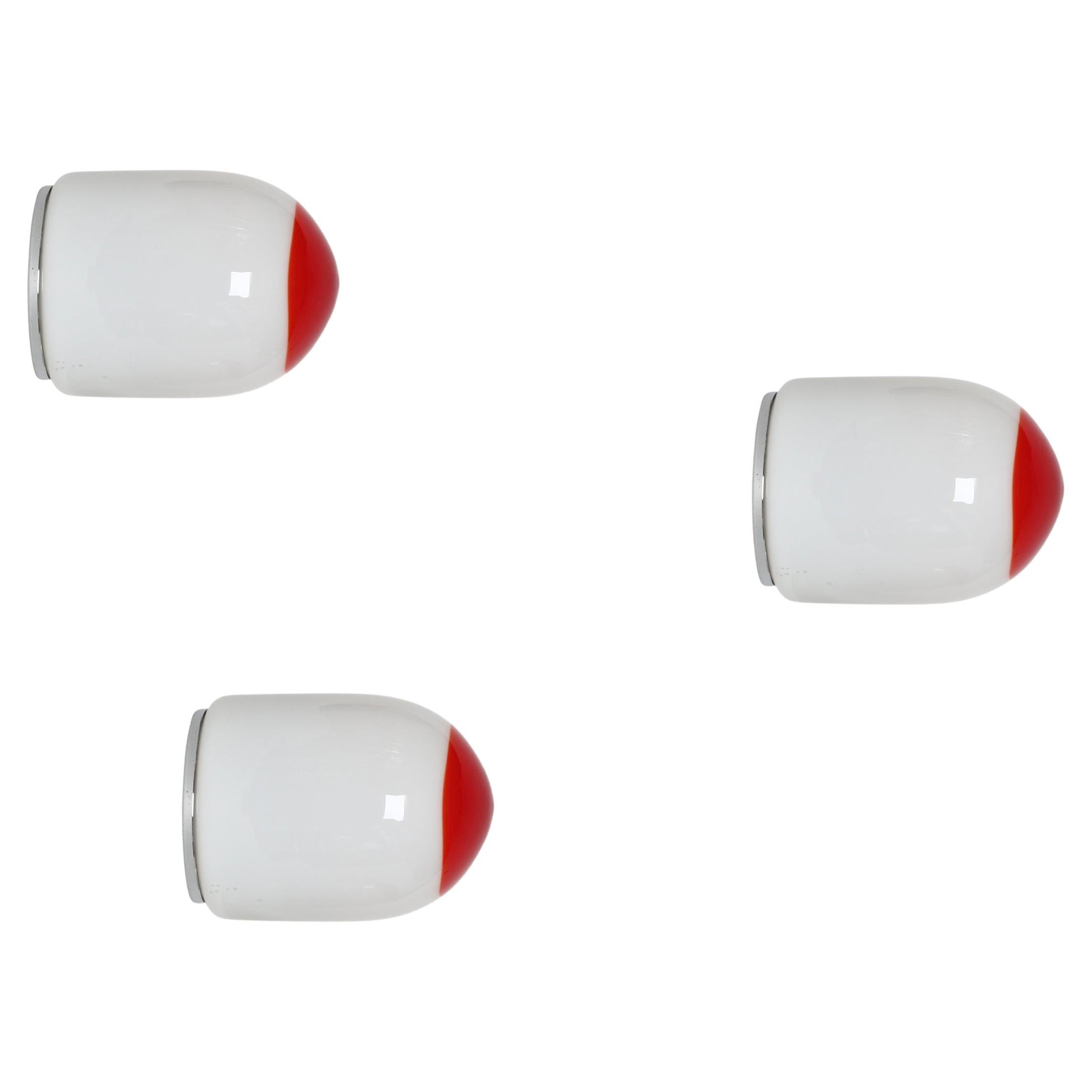 Apliques o lámparas de techo Leucos "Capezzolo", juego de 3 en venta