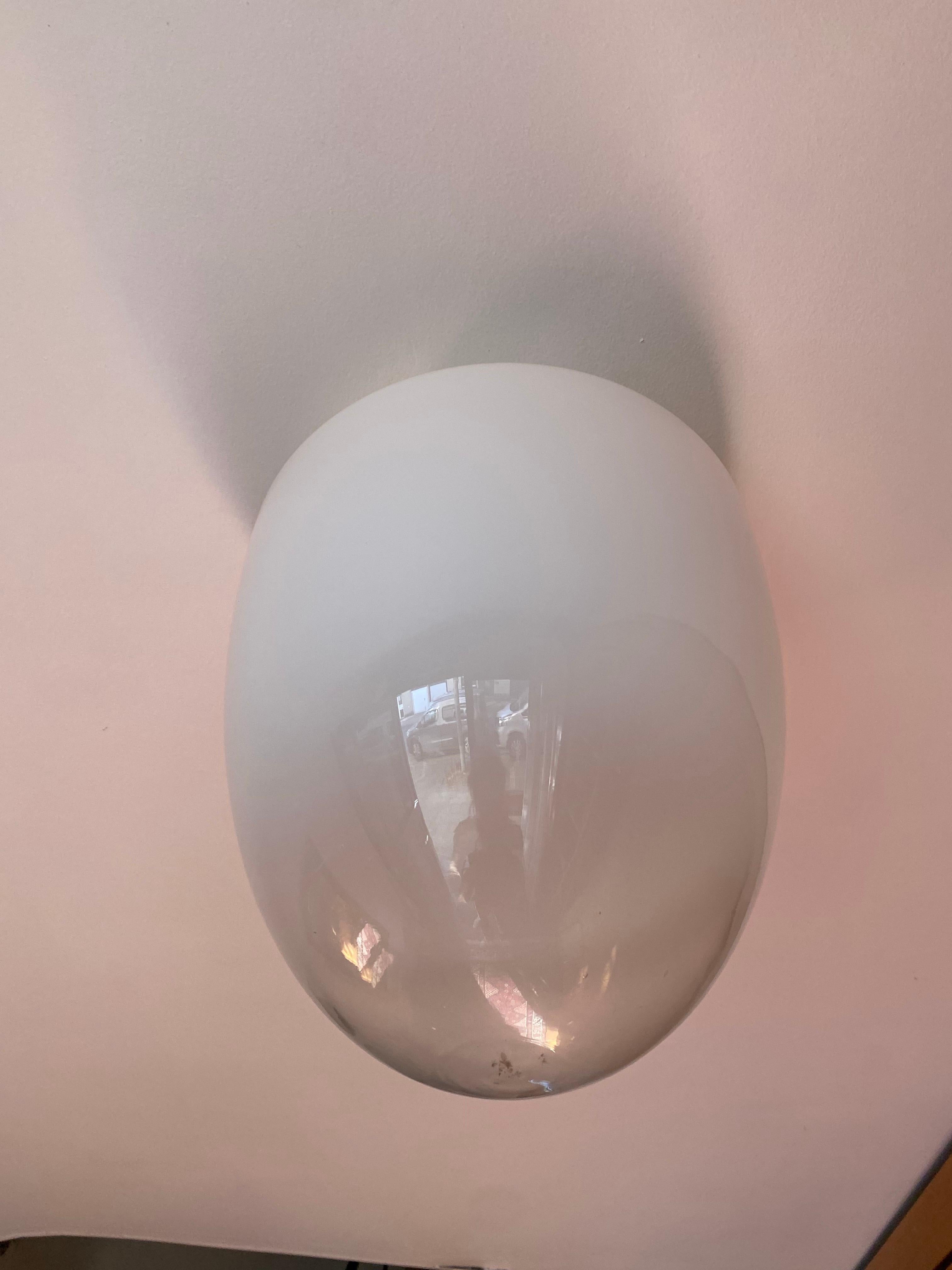 Plafonnier Leucos Vetro Doublé conçu par Roberto Pamio en 1962. en vente 7
