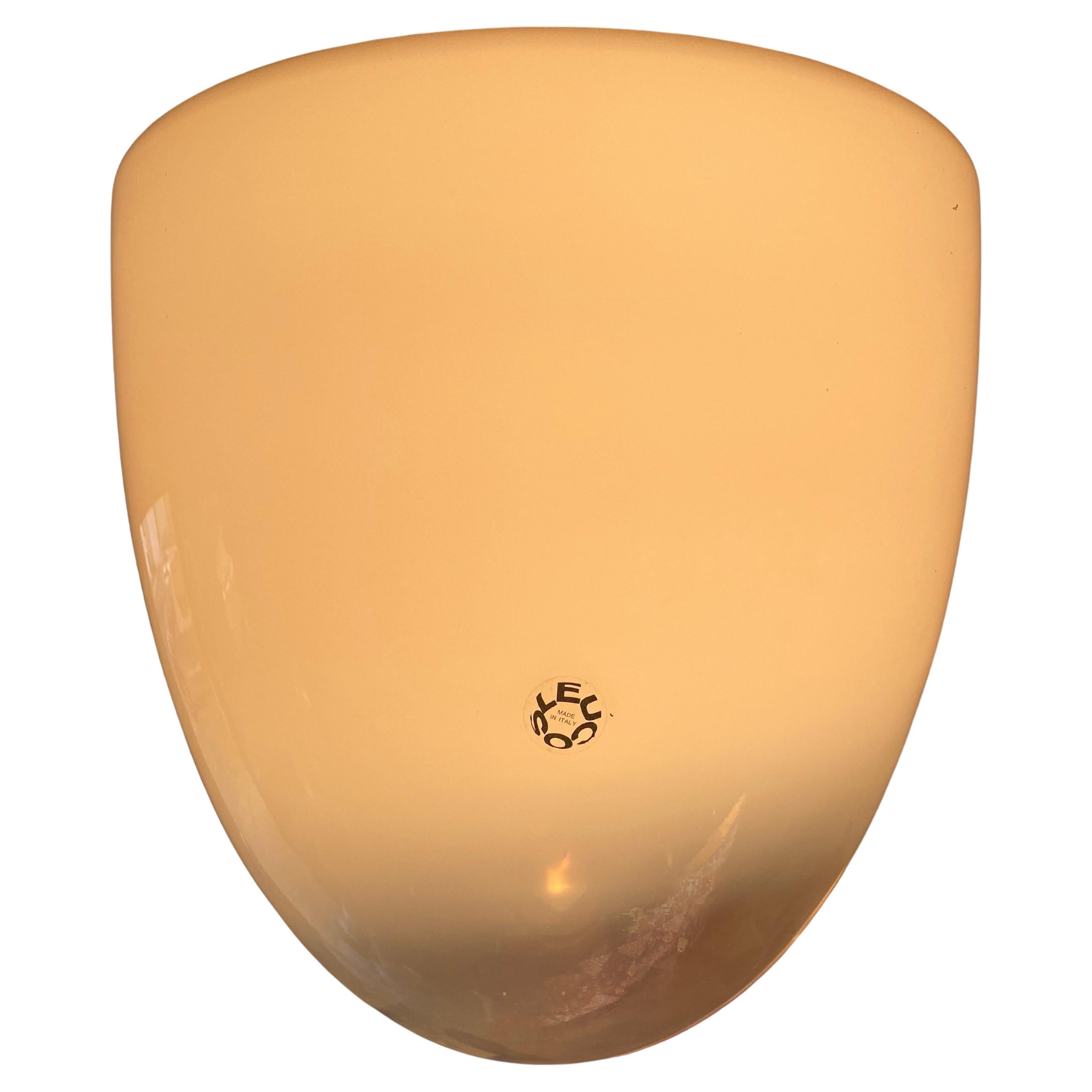 Leucos Ceiling Lamp Vetro Doublé designed by Roberto Pamio in 1962.