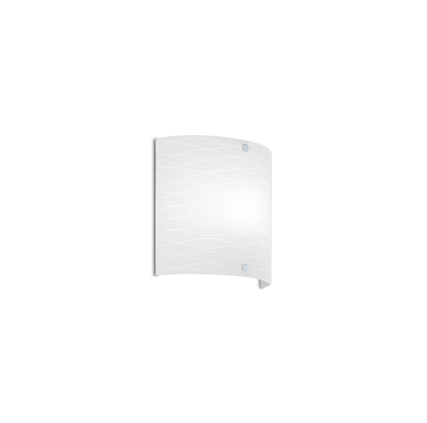 Leucos Class P Wall Light in Satin Milky White and Chrome by Design Lab For Sale