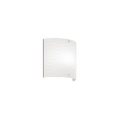 Leucos Class P Wall Light in Satin Milky White and Chrome by Design Lab