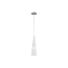 Leucos Class S 40 Pendant Light in Satin Milky White and Gray by Design Lab