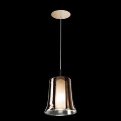 Leucos Cloche S Pendant Light in Copper and Copper by Danilo De Rossi