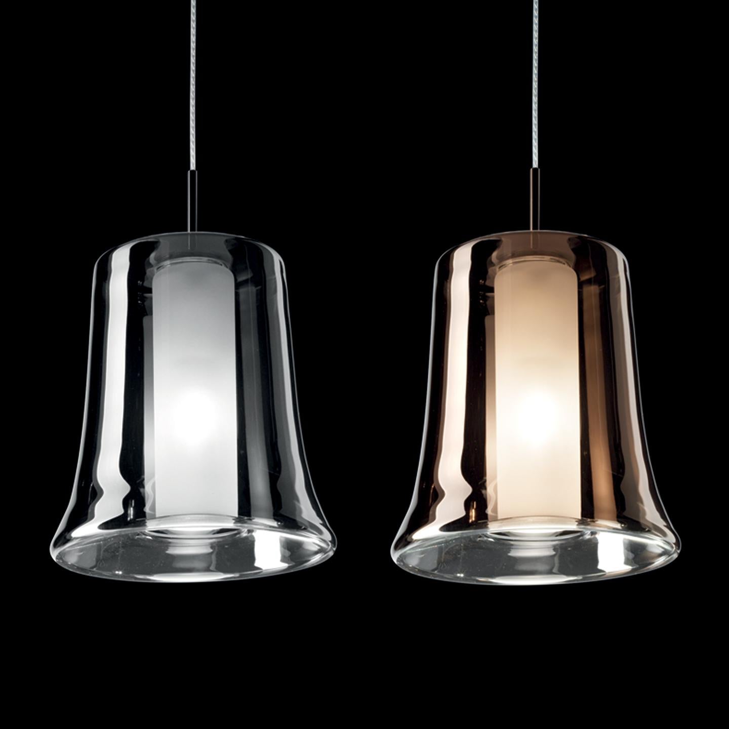 Leucos Cloche S Pendant Light in Copper and Copper by Danilo De Rossi In New Condition For Sale In Edison, NJ