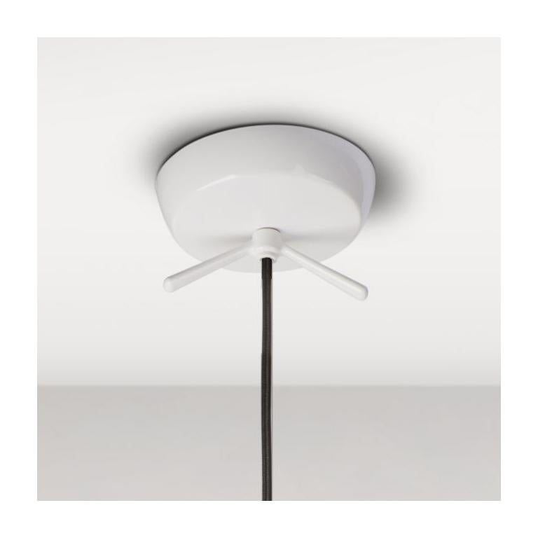 Italian Leucos Clochef S Pendant Light in Glossy White by Massimo Iosa Ghini For Sale