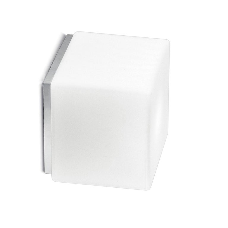 Leucos Cubi P-PL 11 Flush Mount in Satin White and Gray by Design Lab For  Sale at 1stDibs
