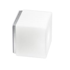 Leucos Cubi P-PL 11 LED Flush Mount in Satin White & Gray by Design Lab