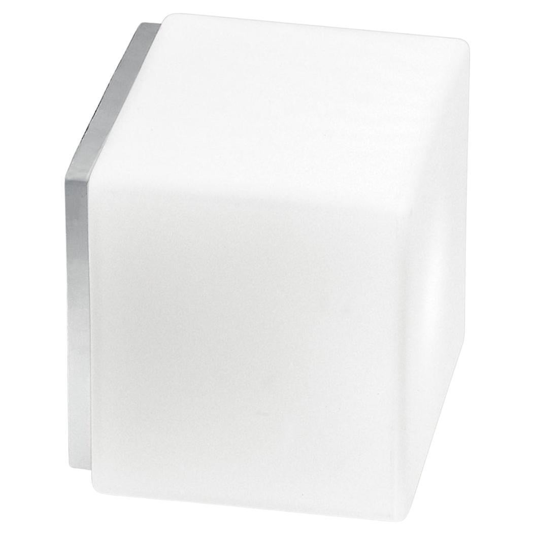 Leucos Cubi P-PL 16 Flush Mount in Satin White and Gray by Design Lab For Sale