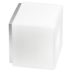 Leucos Cubi P-PL 16 Flush Mount in Satin White and Gray by Design Lab