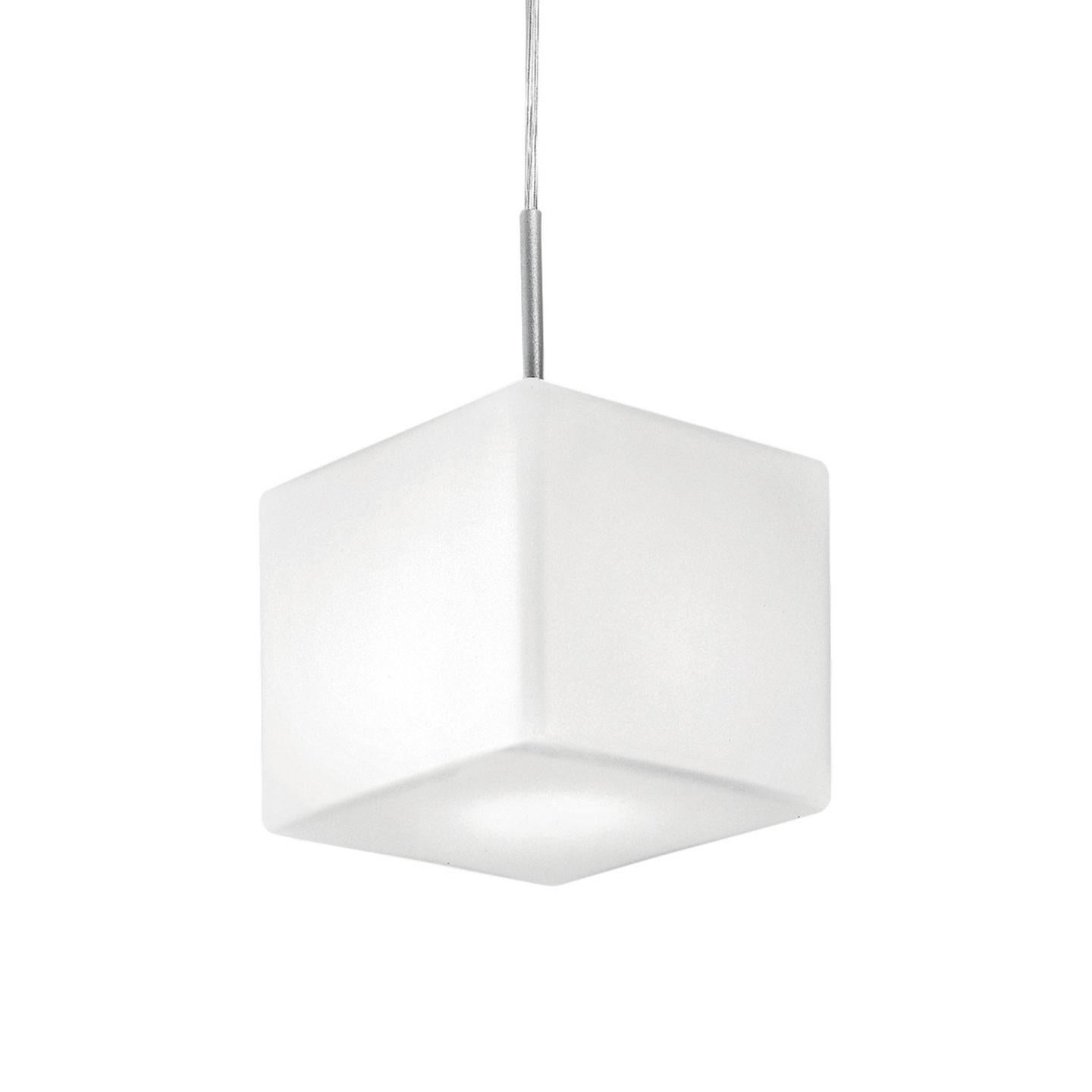 Leucos Cubi S 16 Pendant Light in Satin White and Gray by Design Lab For Sale