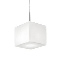 Leucos Cubi S 16 Pendant Light in Satin White and Gray by Design Lab