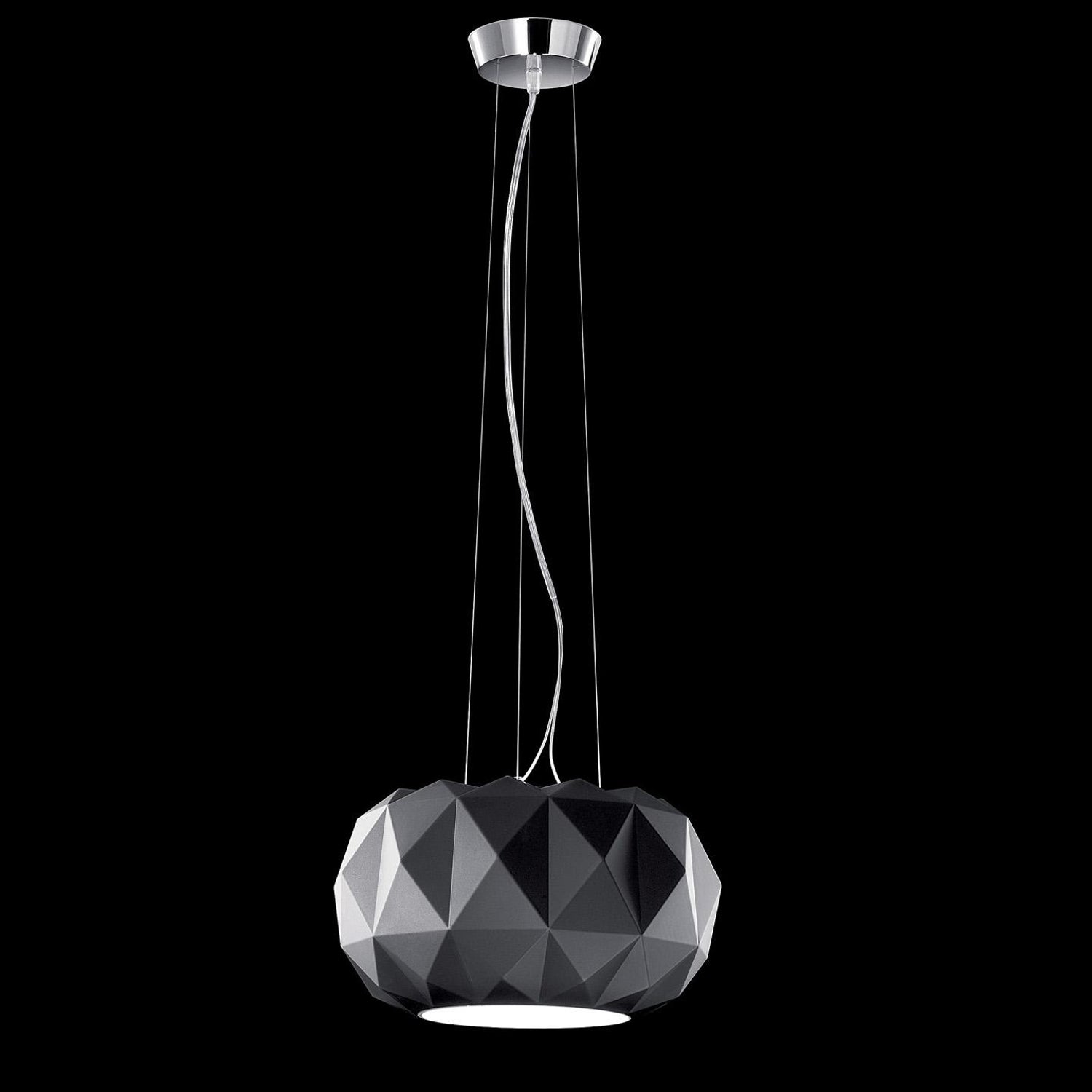 Leucos Deluxe S 35 Pendant Light in Matte Black and Chrome by Archirivolto  For Sale at 1stDibs