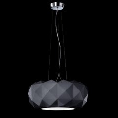 Leucos Deluxe S 50 LED Pendant Light in Matte Black and Chrome by Archirivolto