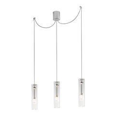 Leucos Fairy S C-D3 Multipoint Pendant in Clear and Chrome