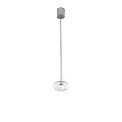Leucos Fairy S G LED Pendant Light in Transparent and Chrome