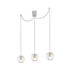 Leucos Fairy S S-D3 Multipoint Pendant Light in Transparent and Chrome