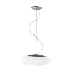 Lampada a sospensione Leucos Felix S 47 in bianco satinato e grigio di Leucos Design Lab
