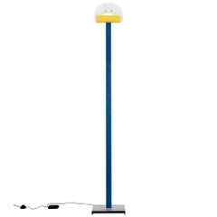 Leucos Floor Lamp with Vetri Murano Glass Shade Customized in Memphis Colors
